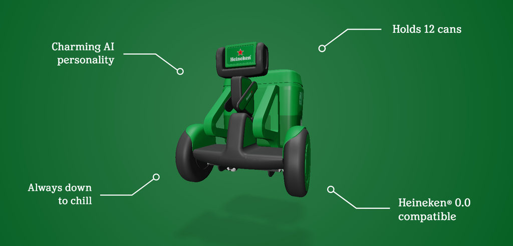 Heineken cria cooler-robô para mudar o seu jeito de tomar cerveja